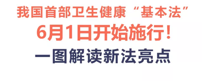 一图读懂《基本医疗卫生与健康促进法》