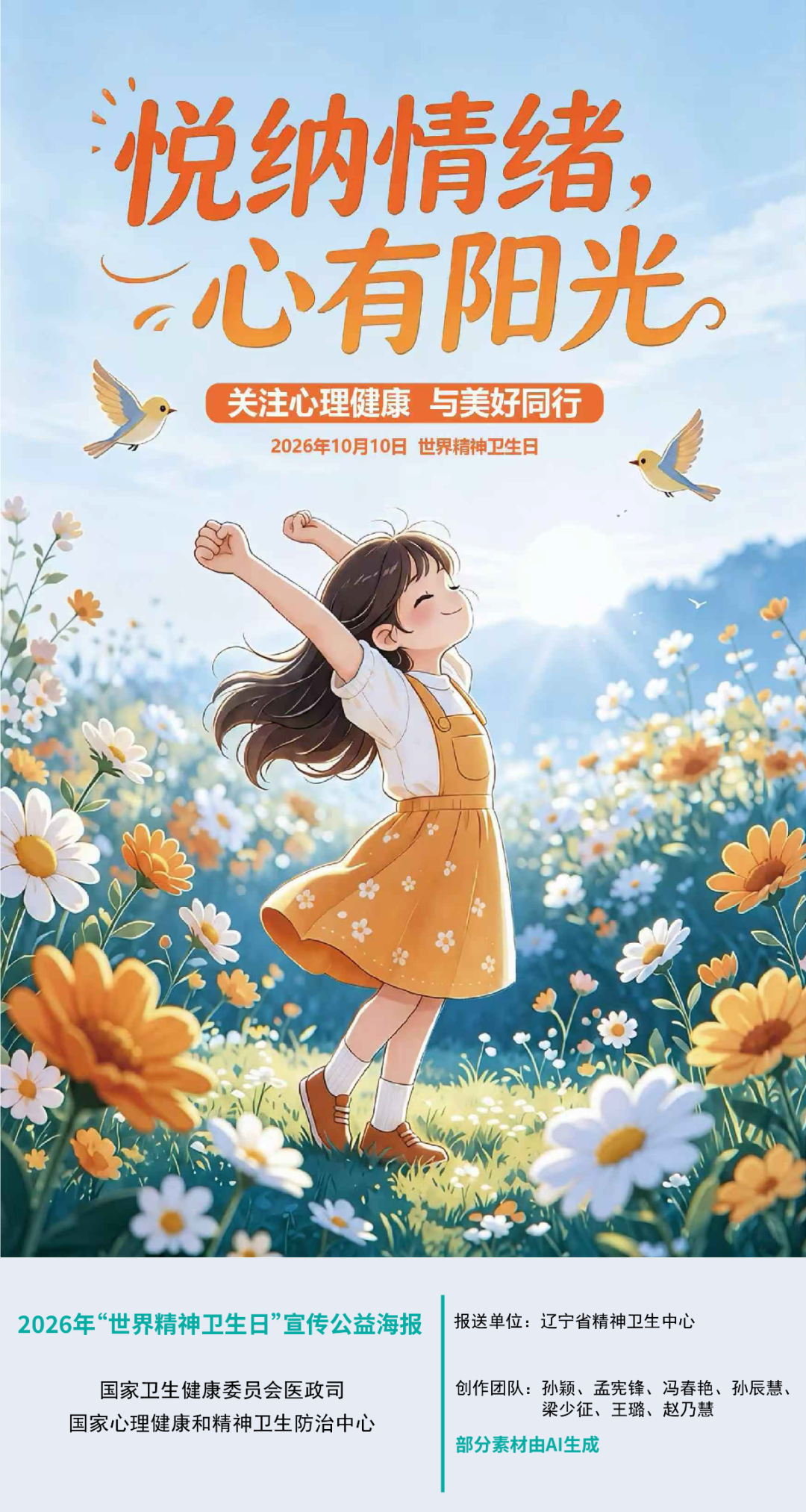 2026年世界精神卫生日宣传公益海报和宣传口号正式发布